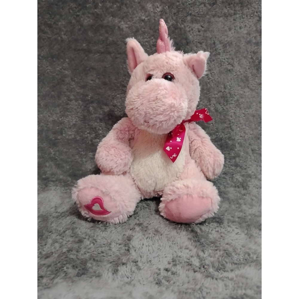 Kellytoys Pink Unicorn Plushed Stuffed Animal 14"